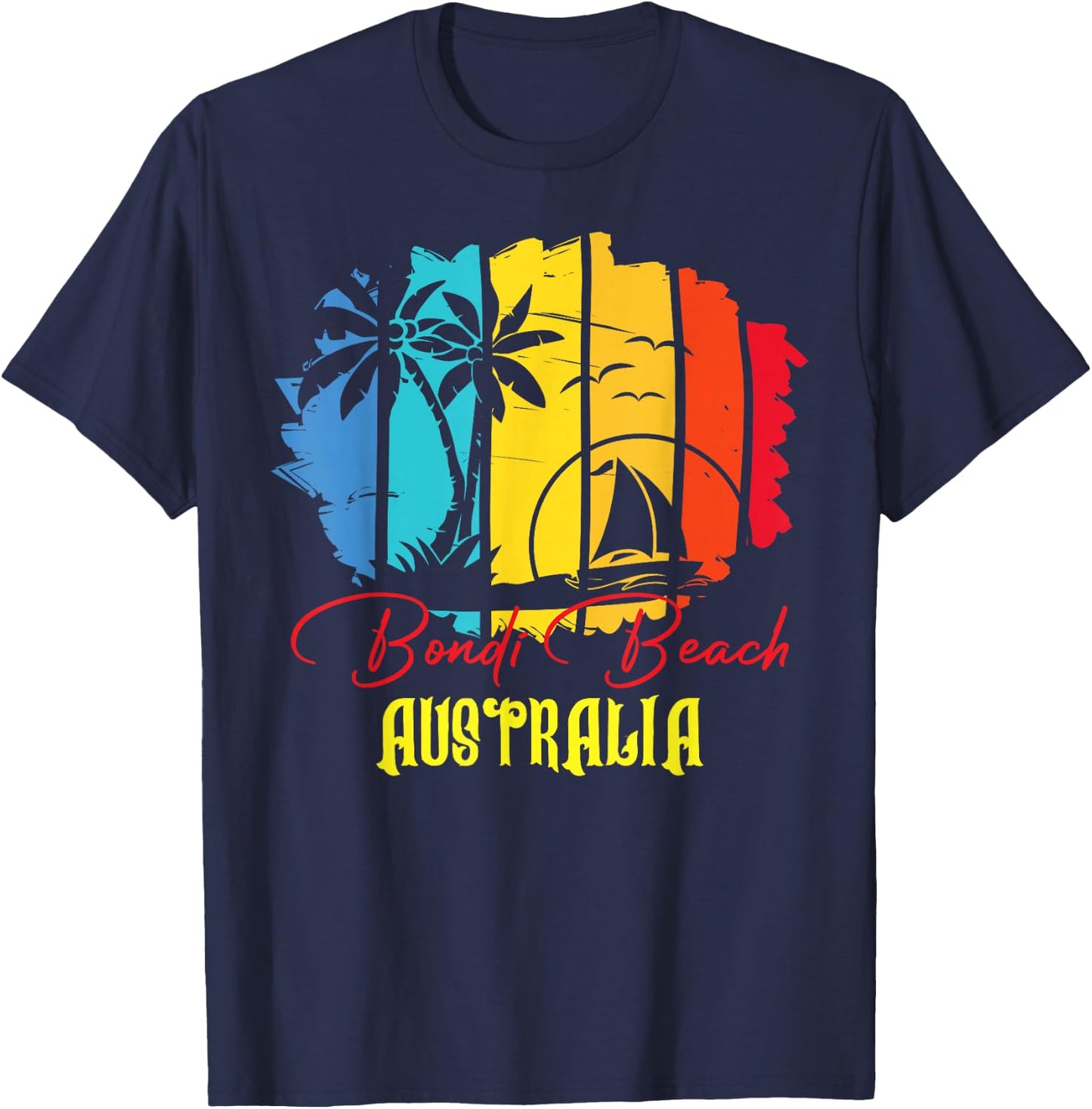 Bondi Beach Australia Beach Summer T-Shirt - T-Shirt | Navy