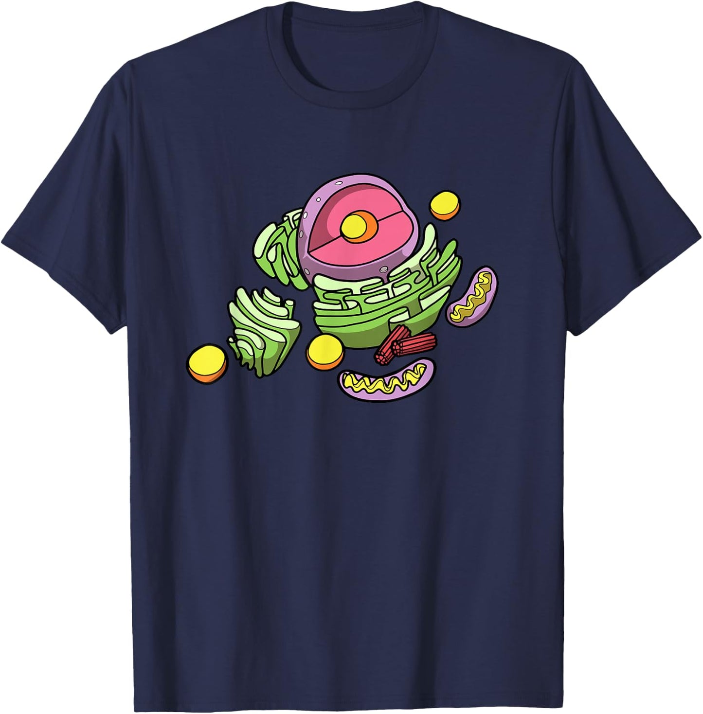 Ecology Biologist Cells - Bio Student Science Biology T-Shirt - T-Shirt | Navy