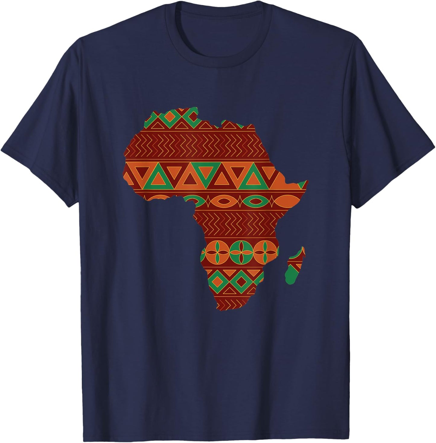 Proud Africa African Country Flags Continent Love T-Shirt - T-Shirt | Navy