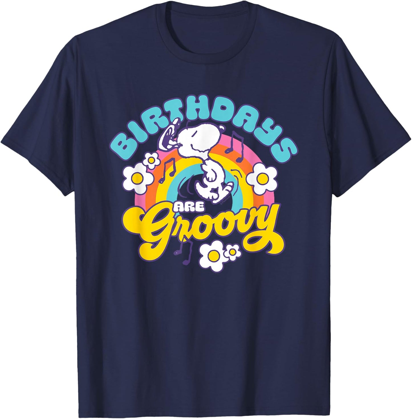 Peanuts - Birthdays are Great T-Shirt - T-Shirt | Navy
