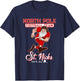 North Pole St. Nicks Funny Boys Football Santa Claus T-Shirt - T-Shirt | Navy