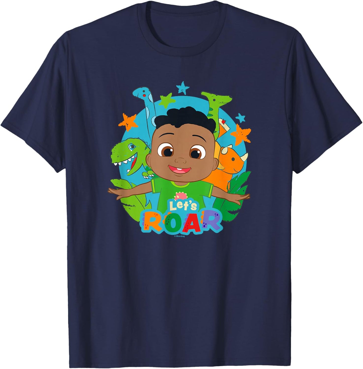 CoComelon Cody Let's Roar Dino Box Up T-Shirt - T-Shirt | Navy