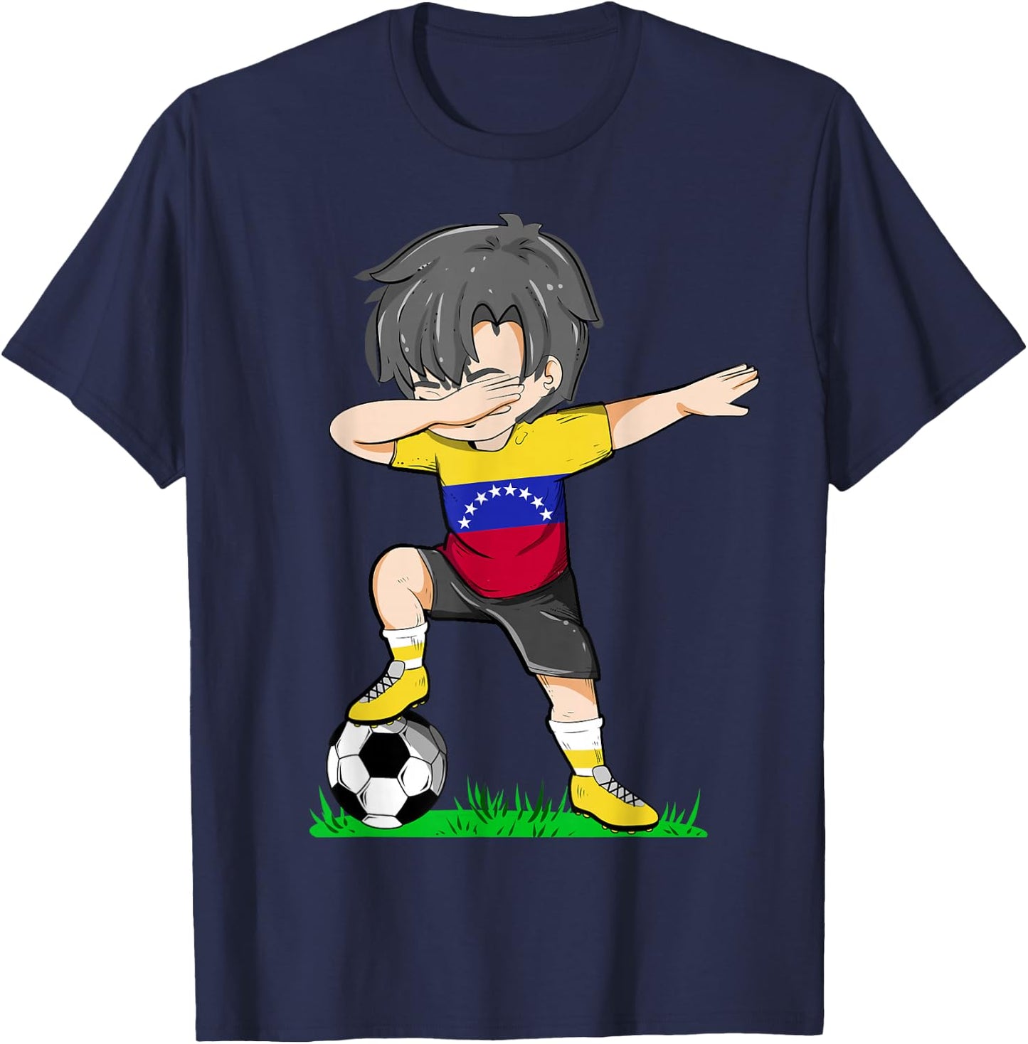 Soccer Venezuela Jersey Venezuelan Flag Football Boys Men T-Shirt - T-Shirt | Navy