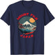 Mount Fuji Japan Distressed Circle Vintage T-Shirt - T-Shirt | Navy