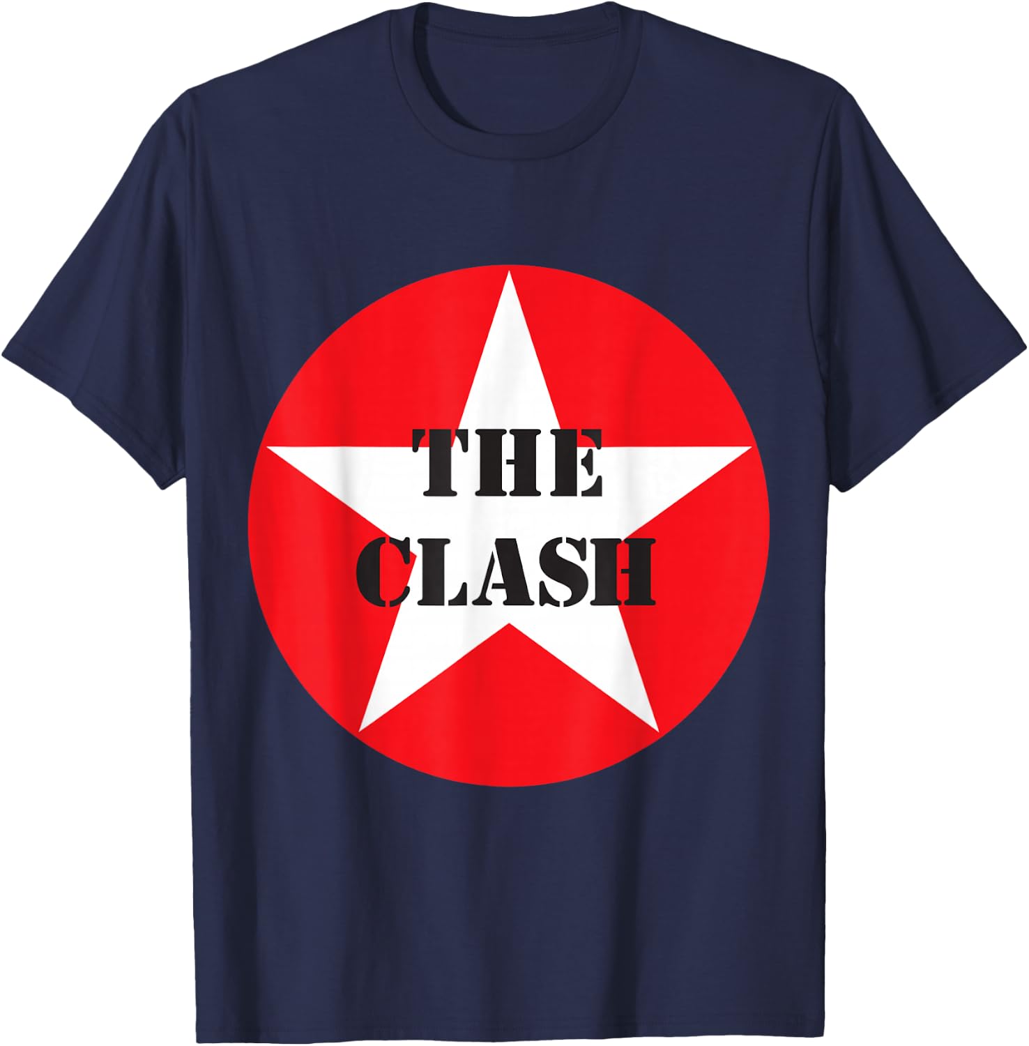 The Clash - Circle Star T-Shirt - T-Shirt | Navy
