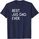 Jugs Jack Russell Terrier Pug Mix Best Jug Dad Ever T-Shirt - T-Shirt | Navy