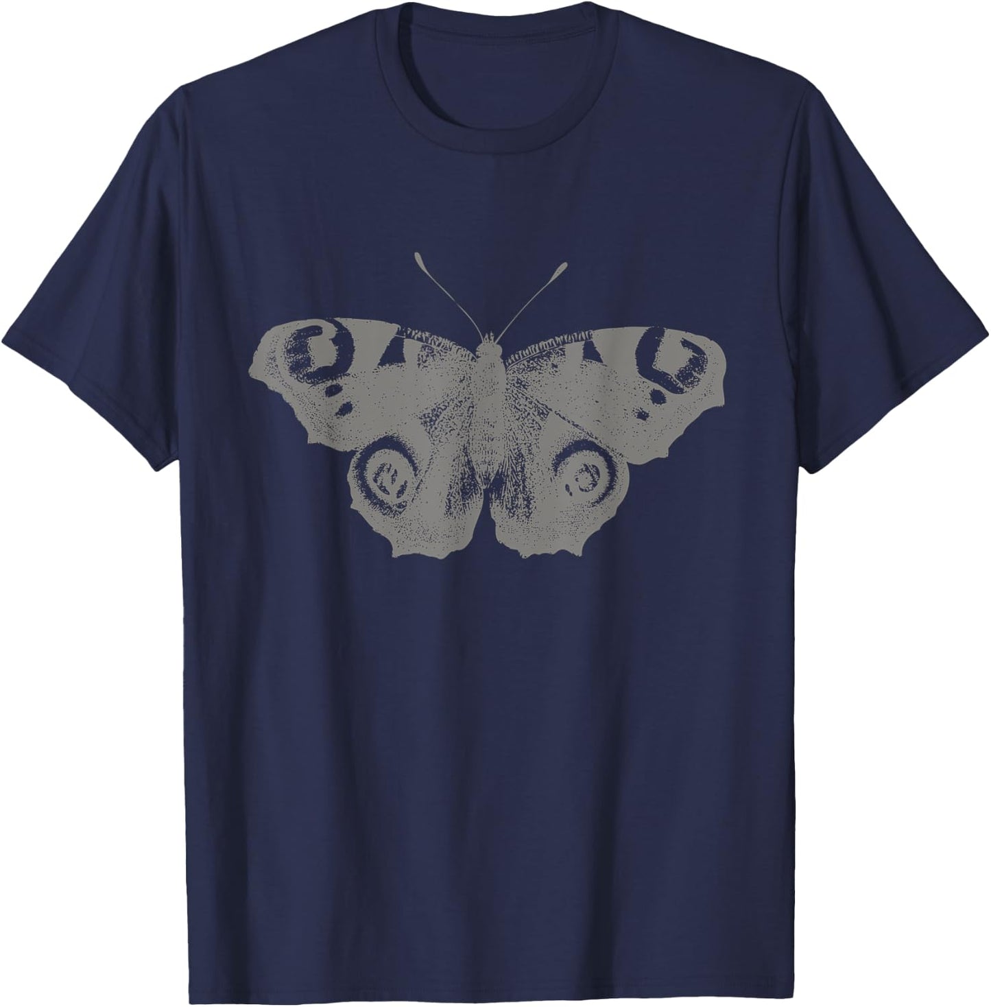 Vintage Butterfly Graphic T-Shirt - T-Shirt | Navy