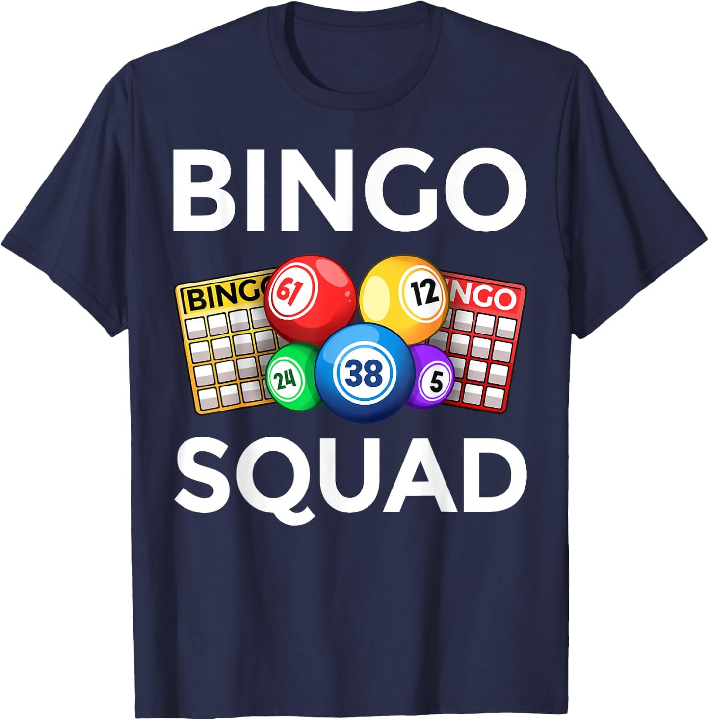 Cute Bingo Designs Women Bingo Lovers Players Casino Small T-Shirt - T-Shirt | Navy