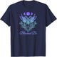 Blessed Be Luna Moth Crystal Wicca Wiccan Witch T-Shirt - T-Shirt | Navy