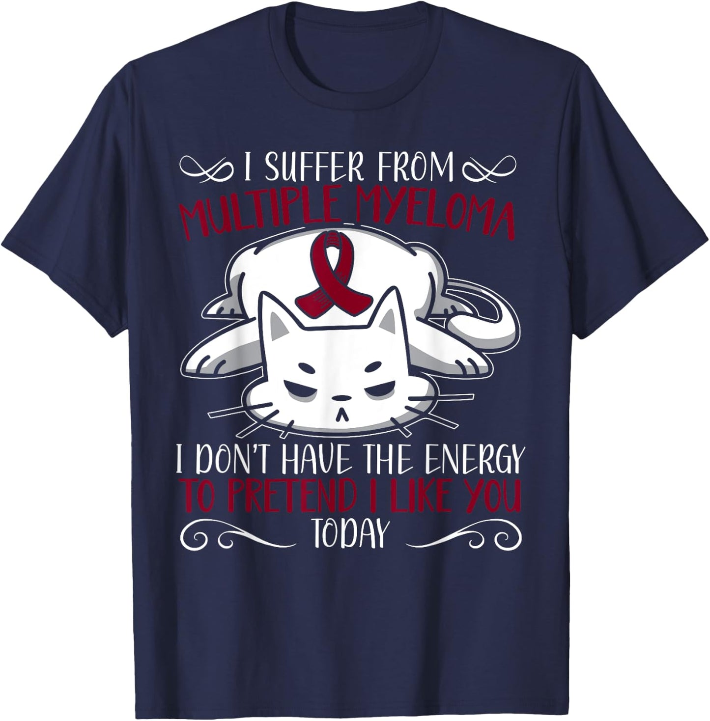 Multiple Myeloma Warrior Myeloma Cancer Awareness T-Shirt - T-Shirt | Navy