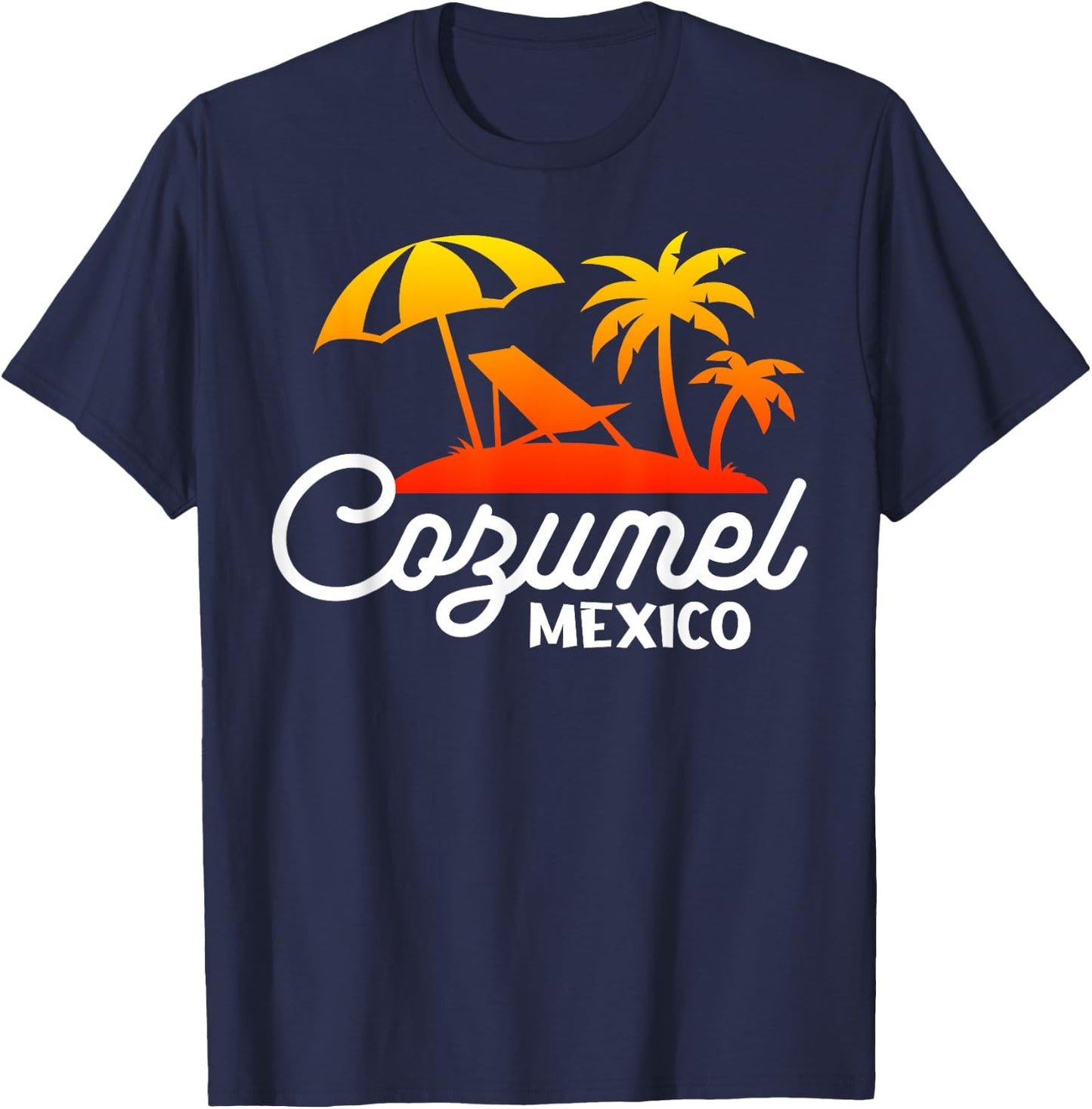 Cozumel Beach Mexico Family Vacation Tourist Souvenir T-Shirt - T-Shirt | Navy