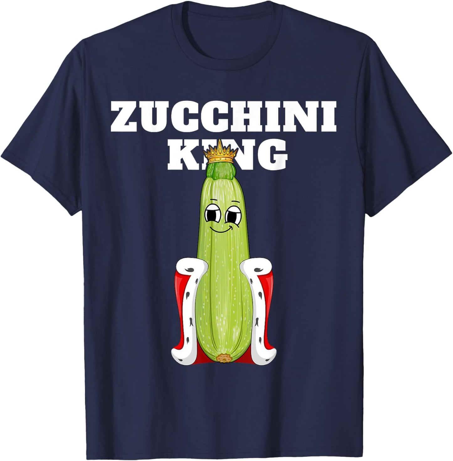 Zucchini King | Zucchini | Boys Zucchini T-Shirt - T-Shirt | Navy