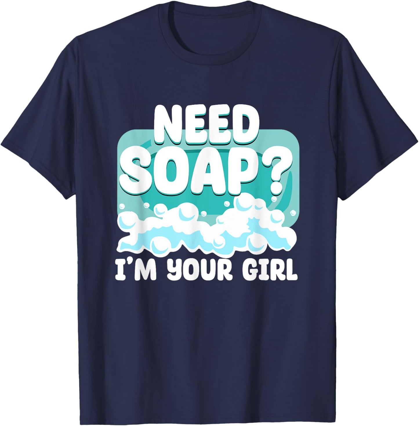 Women Girl Soap Making Enthusiast Handmade Soap Maker T-Shirt - T-Shirt | Navy