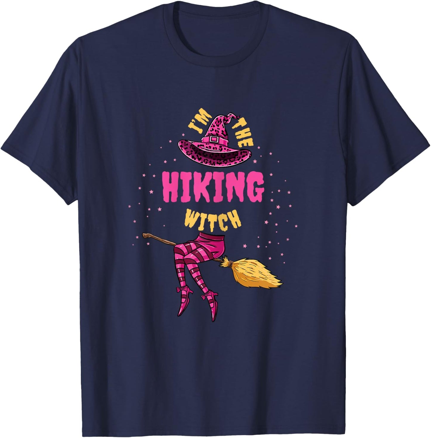 Im The Hiking Witch Halloween Matching T-Shirt - T-Shirt | Navy