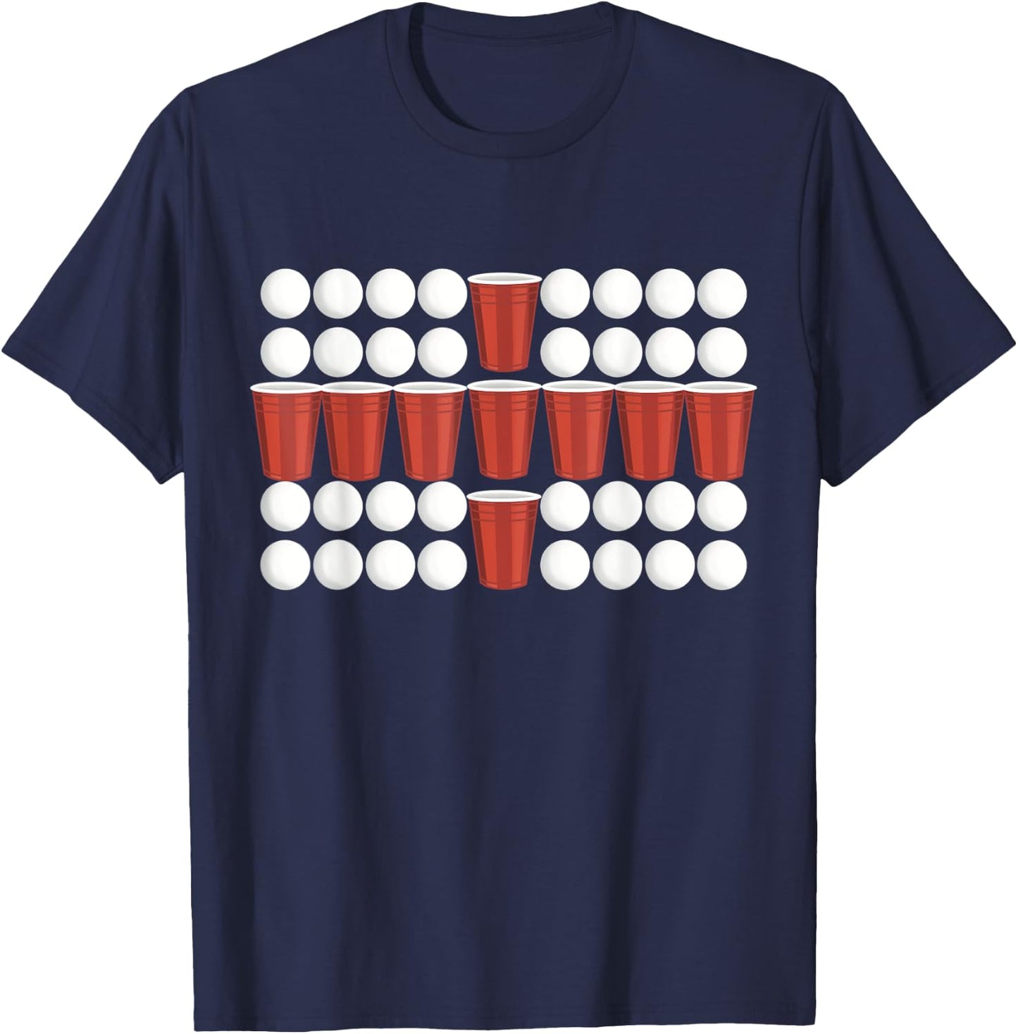 Beer Pong England Flag T-Shirt - T-Shirt | Navy