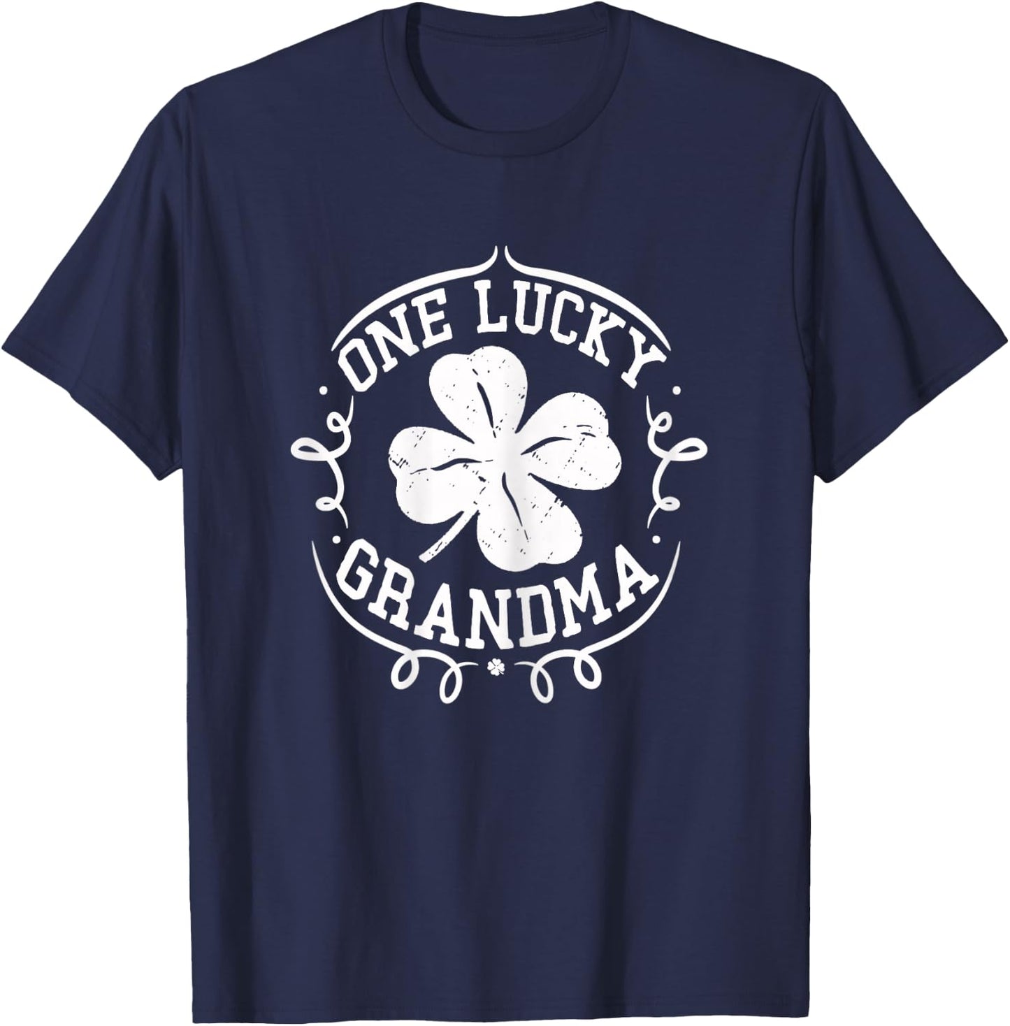 One Lucky Grandma Shirt St Patrick's Day Gifts T-Shirt - T-Shirt | Navy