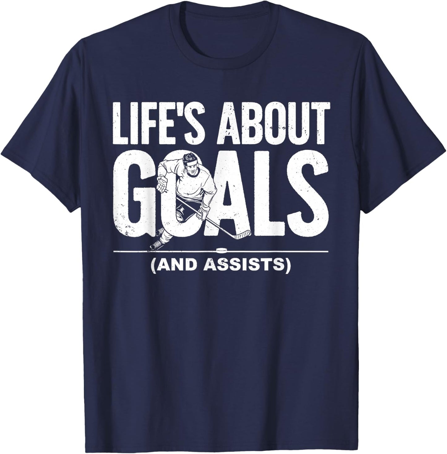 Cool Ice Hockey Women Hockey Lover Goalie Sports T-Shirt - T-Shirt | Navy