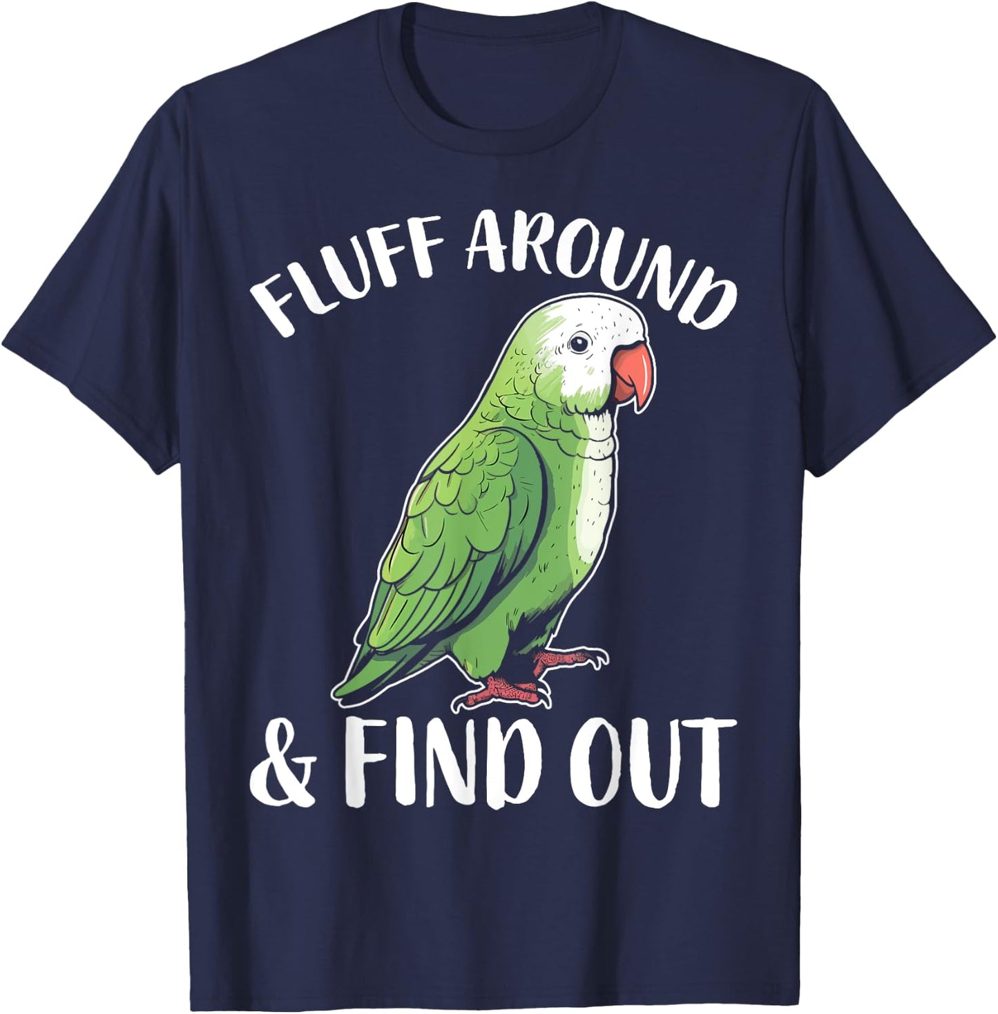 Funny Quaker Parrot T-Shirt - T-Shirt | Navy