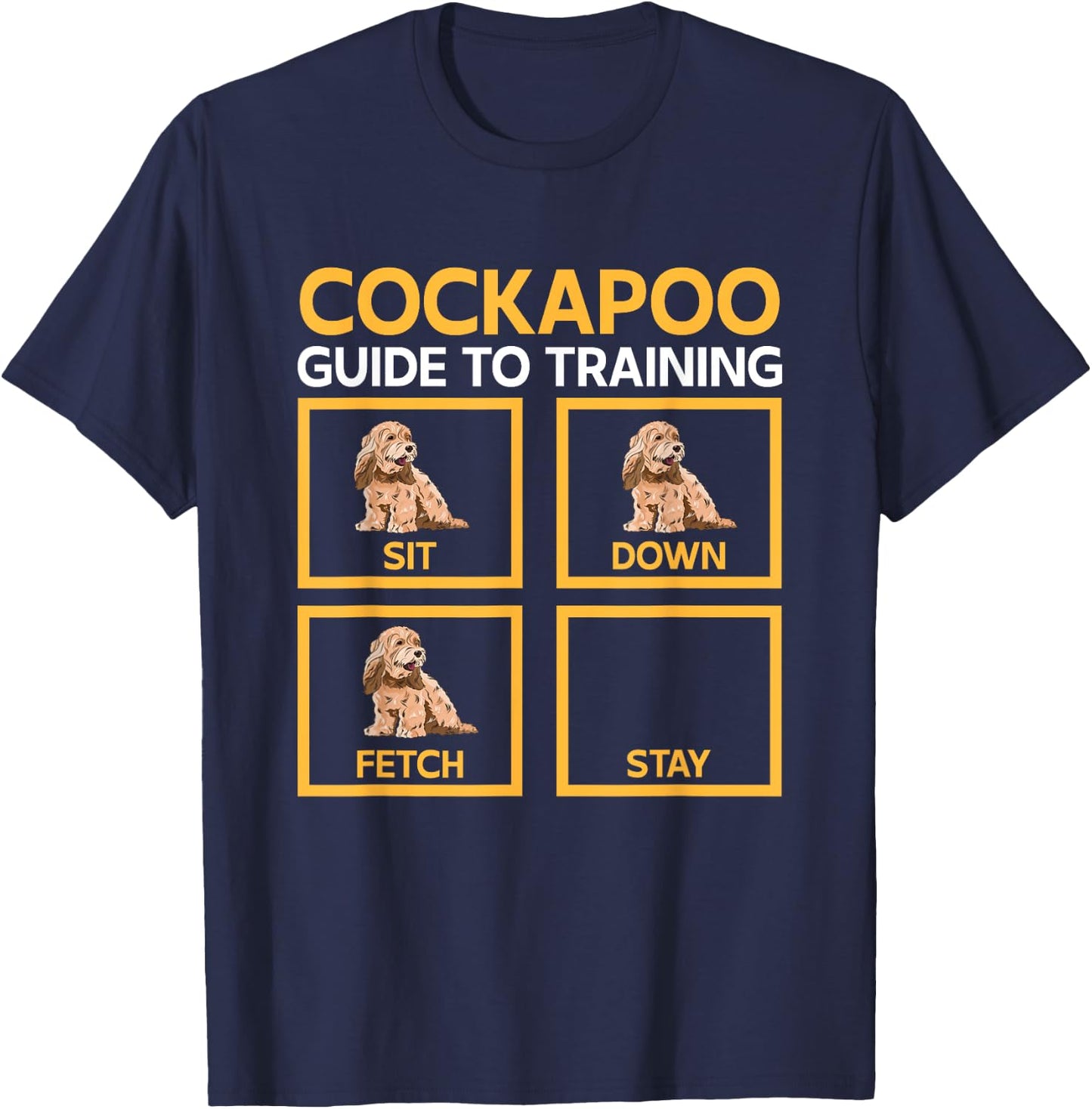 Cockapoo Dog Owner, Cockapoo Guide To Training Women T-Shirt - T-Shirt | Navy