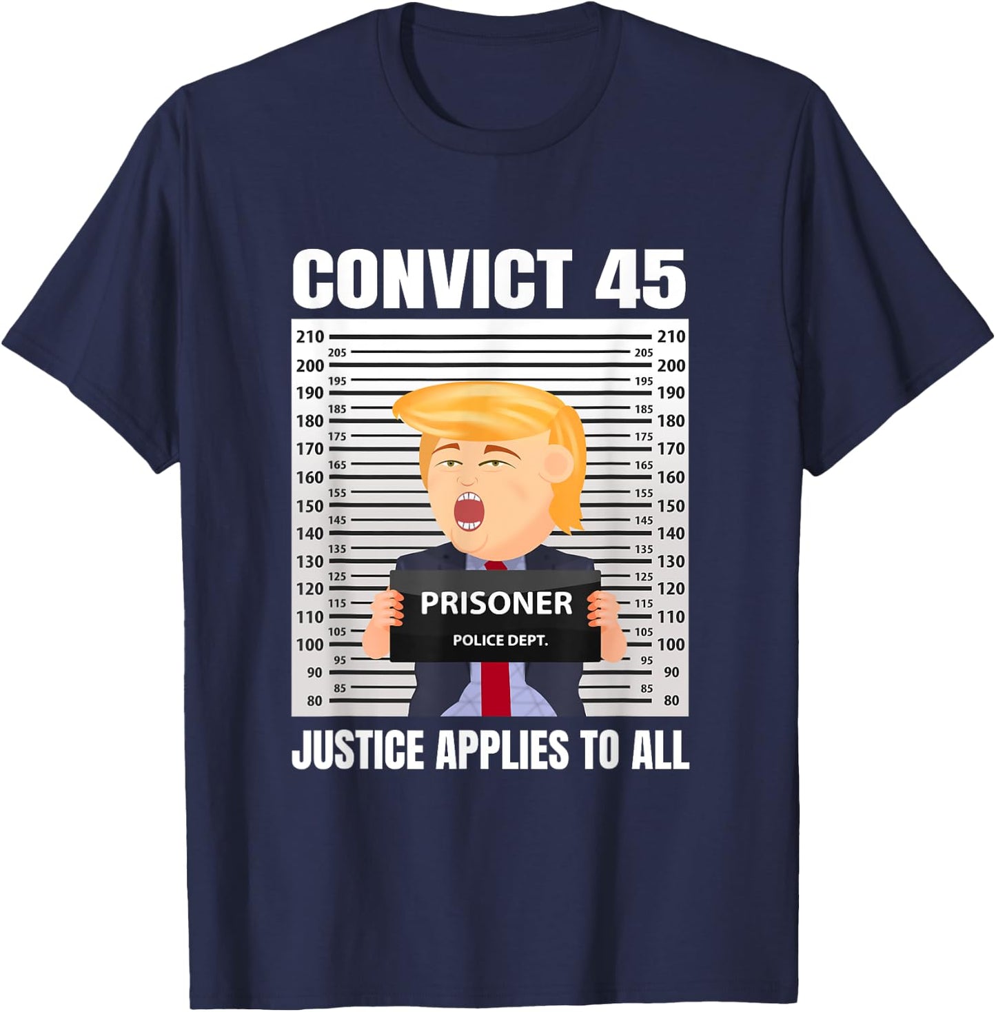 Convict 45 No One Is Above The Law T-Shirt - T-Shirt | Navy