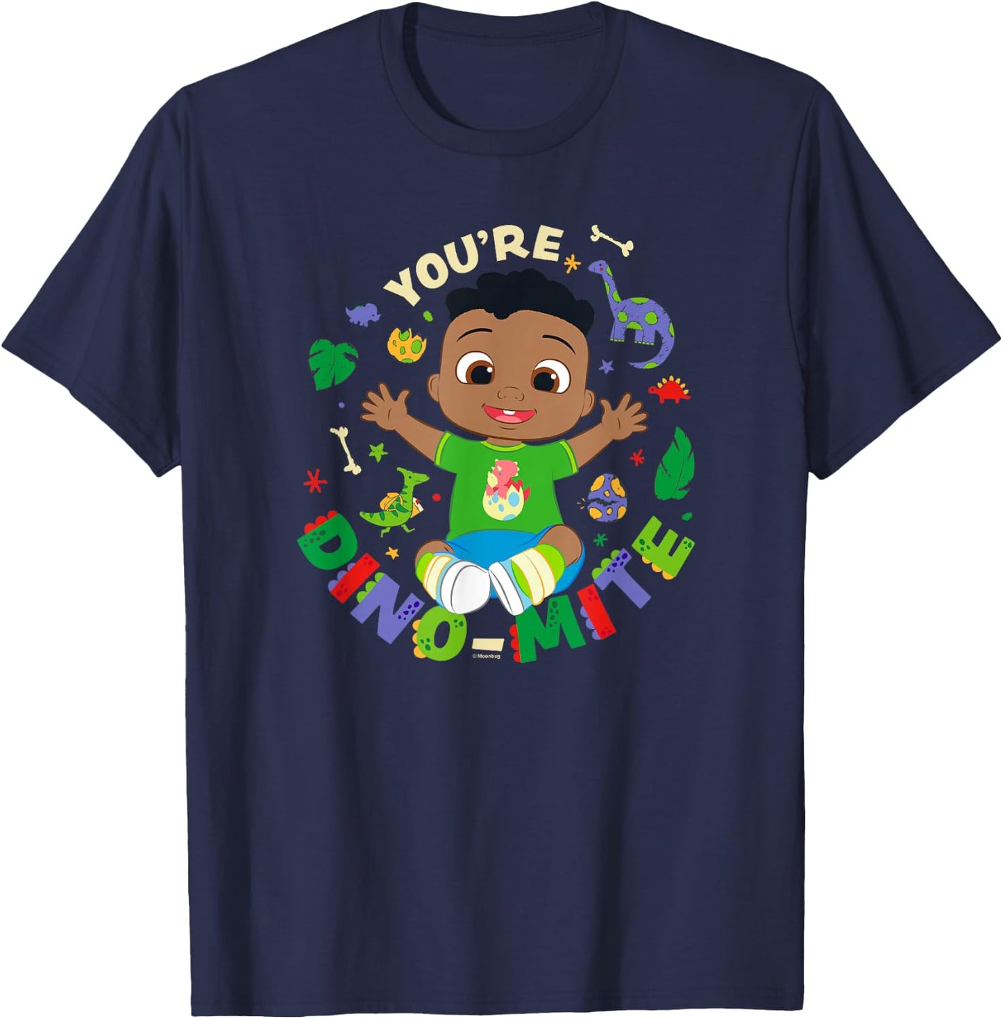CoComelon Cody You're Dino-Mite T-Shirt - T-Shirt | Navy