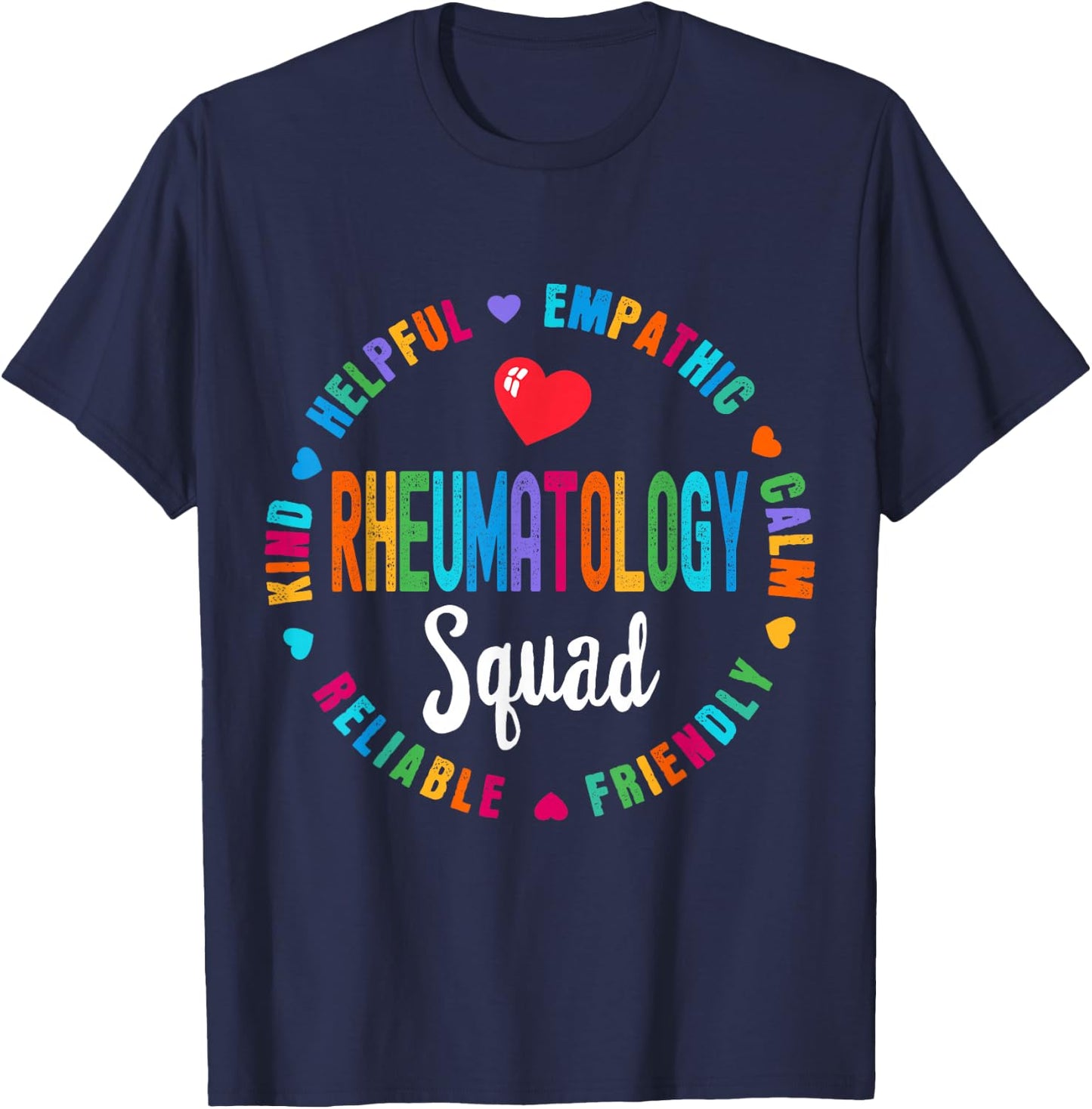 Rheumatology Squad Nurse Team Registered Nursing T-Shirt - T-Shirt | Navy