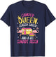 Camper Queen Classy Sassy Smart Funny Women Girls Camping RV T-Shirt - T-Shirt | Navy