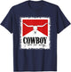 Western Country Bull Skull Bleached Cowboy Take Me Away T-Shirt - T-Shirt | Navy