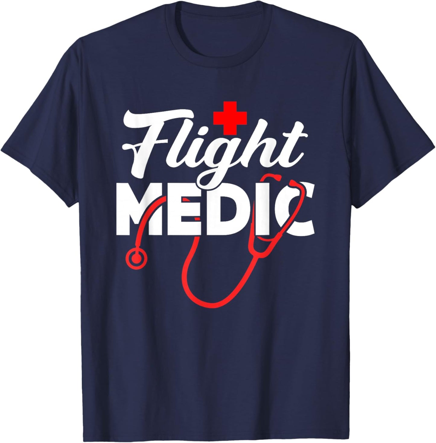Flight Medic Job Nurse Team T-Shirt - T-Shirt | Navy