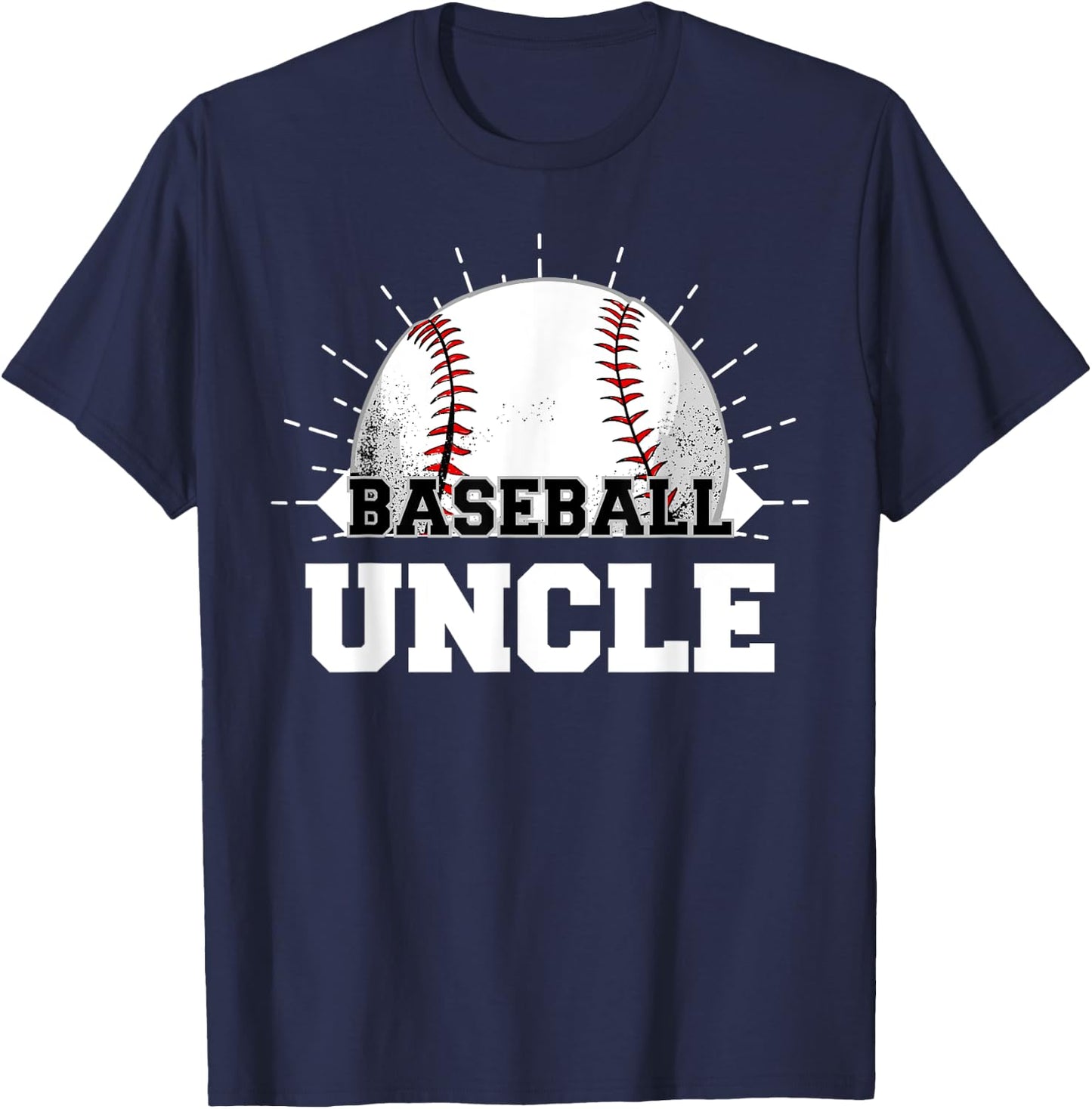 Game Day Baseball Uncle T-Shirt - T-Shirt | Navy