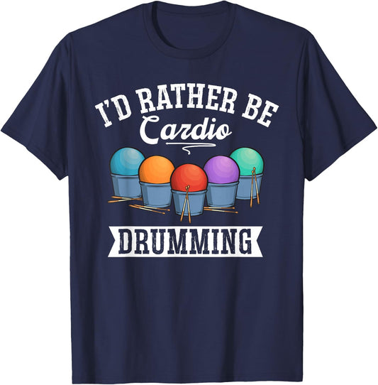 Cardio Drumming Gym Fitness Class Workout T-Shirt - T-Shirt | Navy