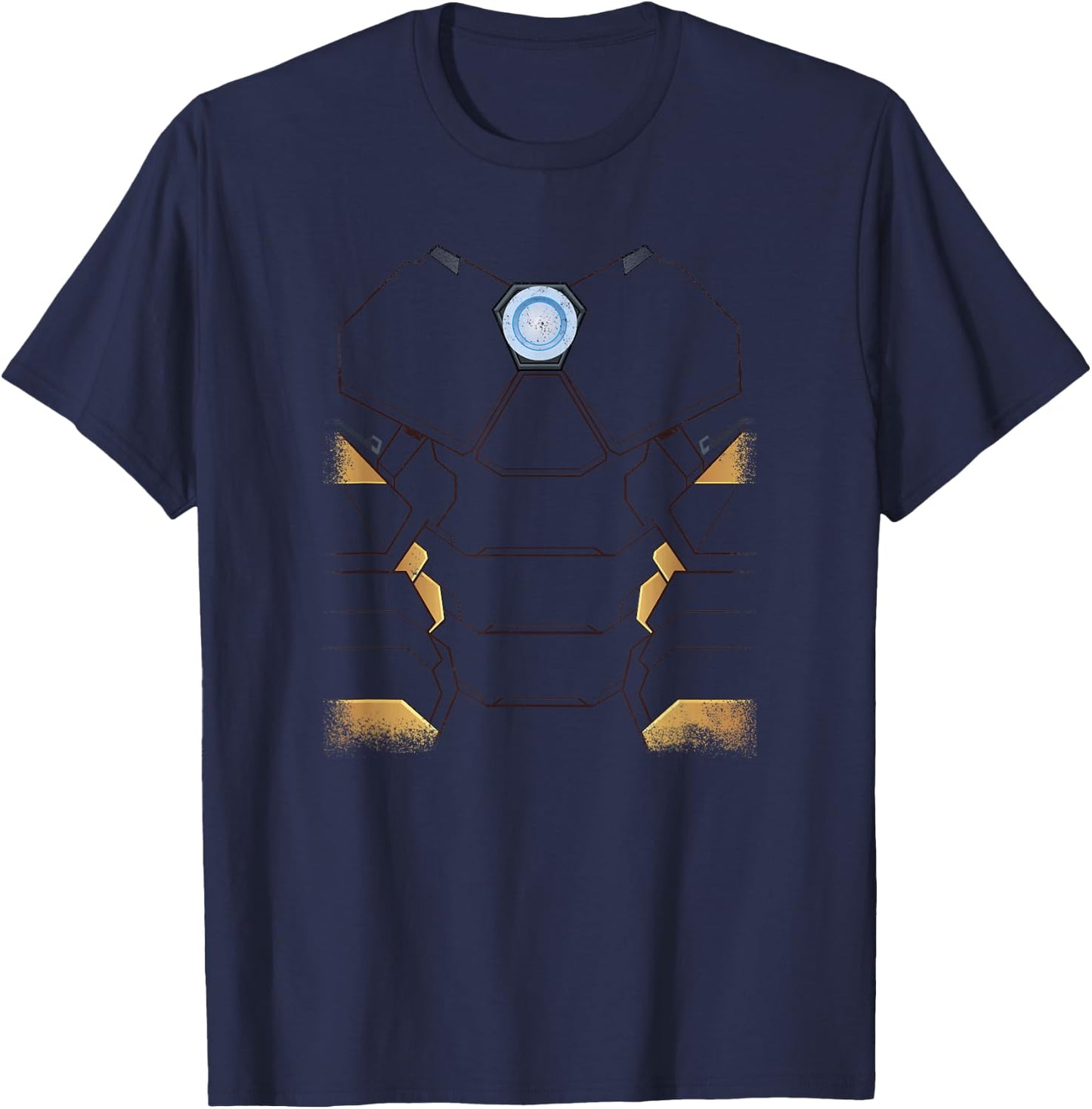 Marvel Halloween Iron Man Avengers Distressed Costume T-Shirt - T-Shirt | Navy