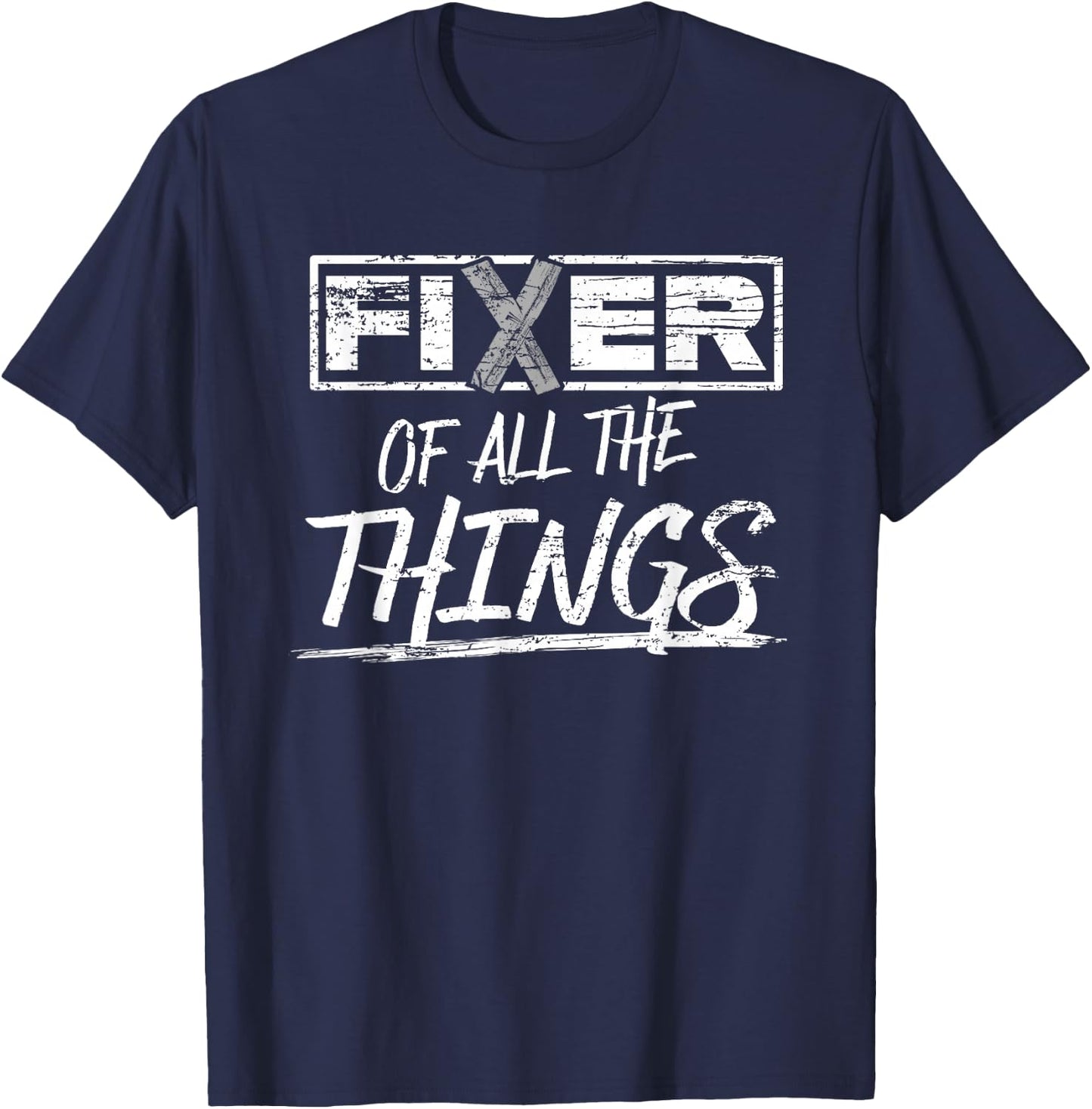 Fixer of All the Things Handy Man Weathered T-Shirt - T-Shirt | Navy