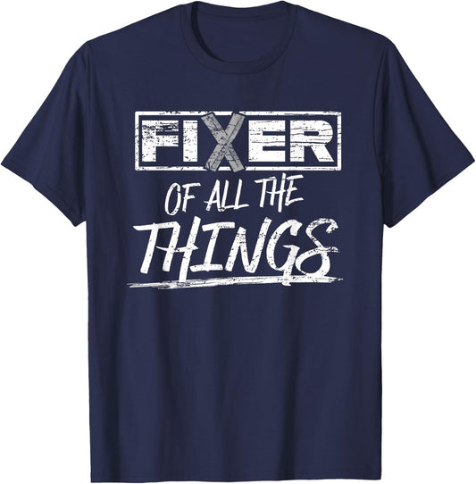 Fixer of All the Things Handy Man Weathered T-Shirt - T-Shirt | Navy