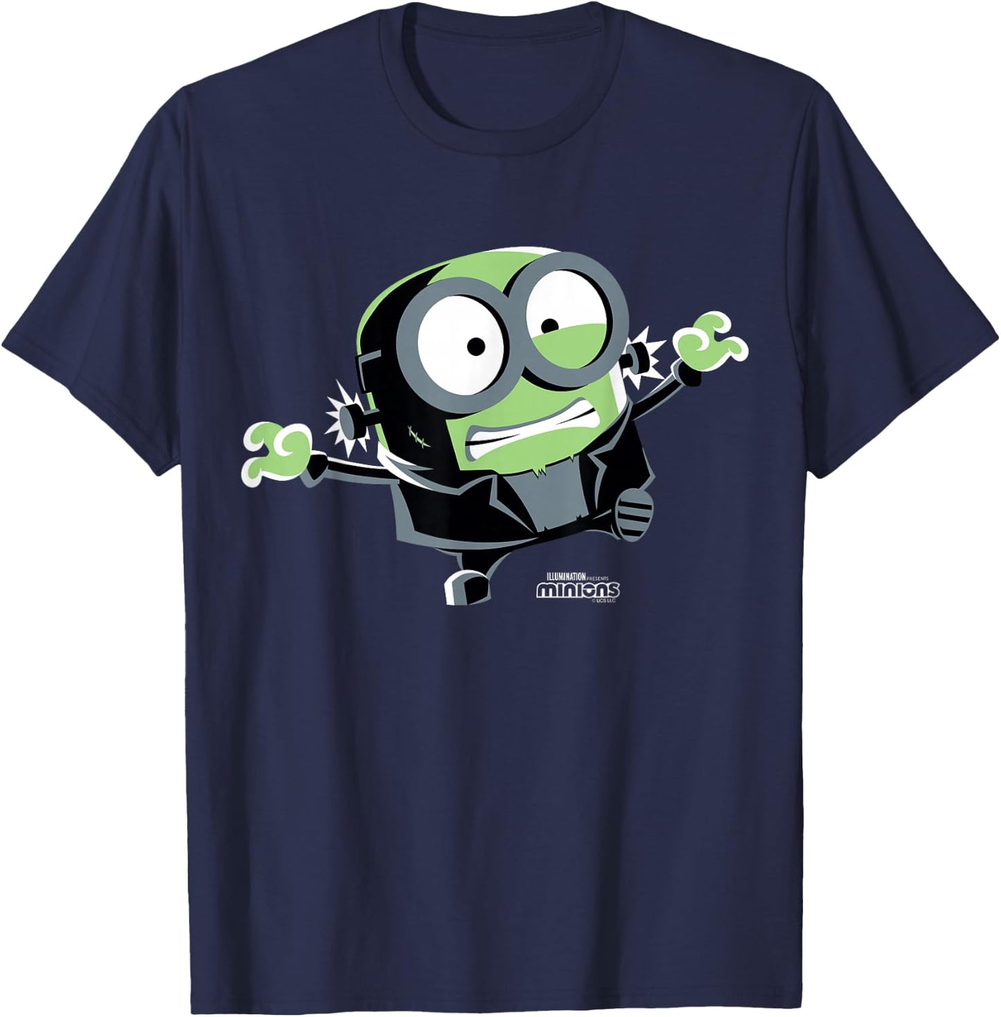 Minions Monsters Frankenbob Halloween T-Shirt - T-Shirt | Navy