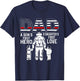 Proud Firefighter Dad Daddy Fireman Dad Father’s Day Men T-Shirt - T-Shirt | Navy