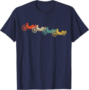 Recumbent Bike Cyclist Vintage Retro Cycling Recumbent Trike T-Shirt - T-Shirt | Navy