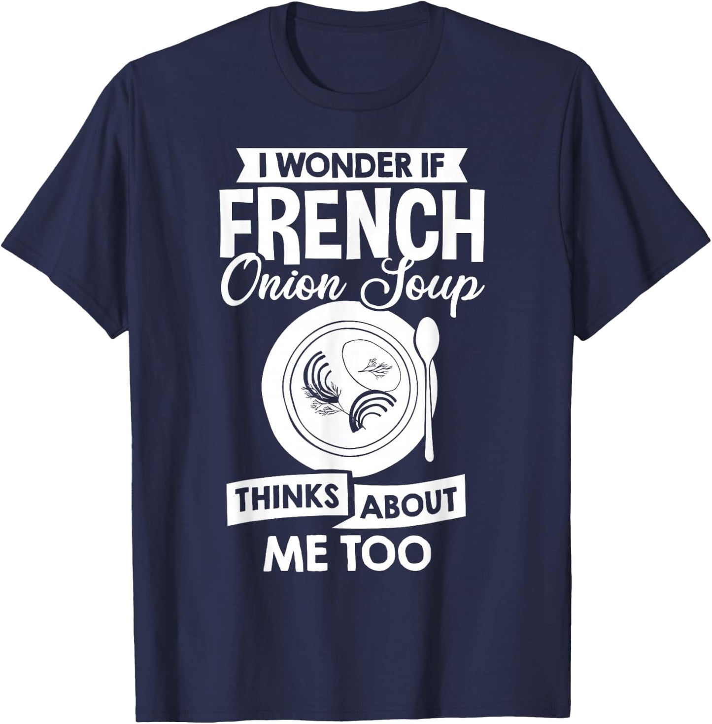 French Onion Soup Recipe Mix Bowl Japanese Cheese T-Shirt - T-Shirt | Navy