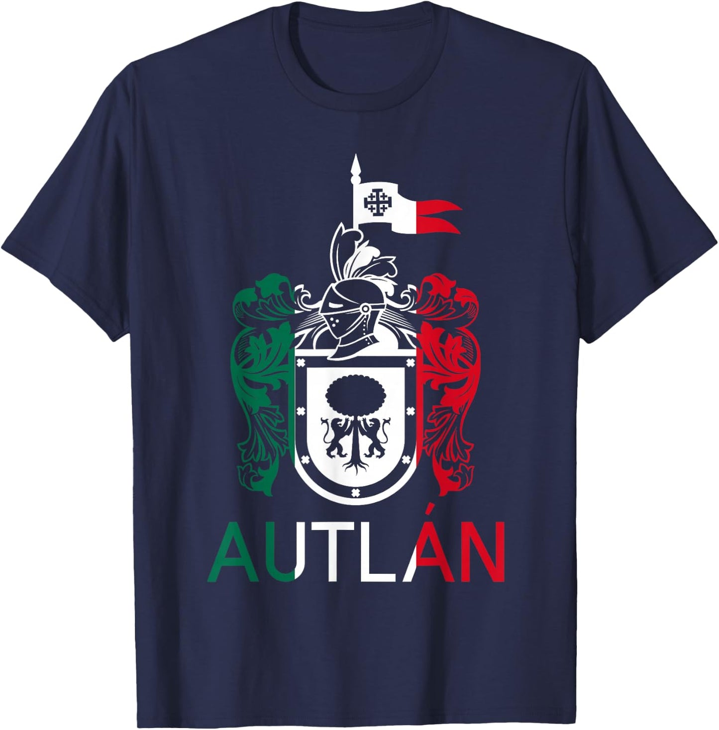 Autlan Jalisco Estado De Mexico Escudo Eagle Aguila T-Shirt - T-Shirt | Navy