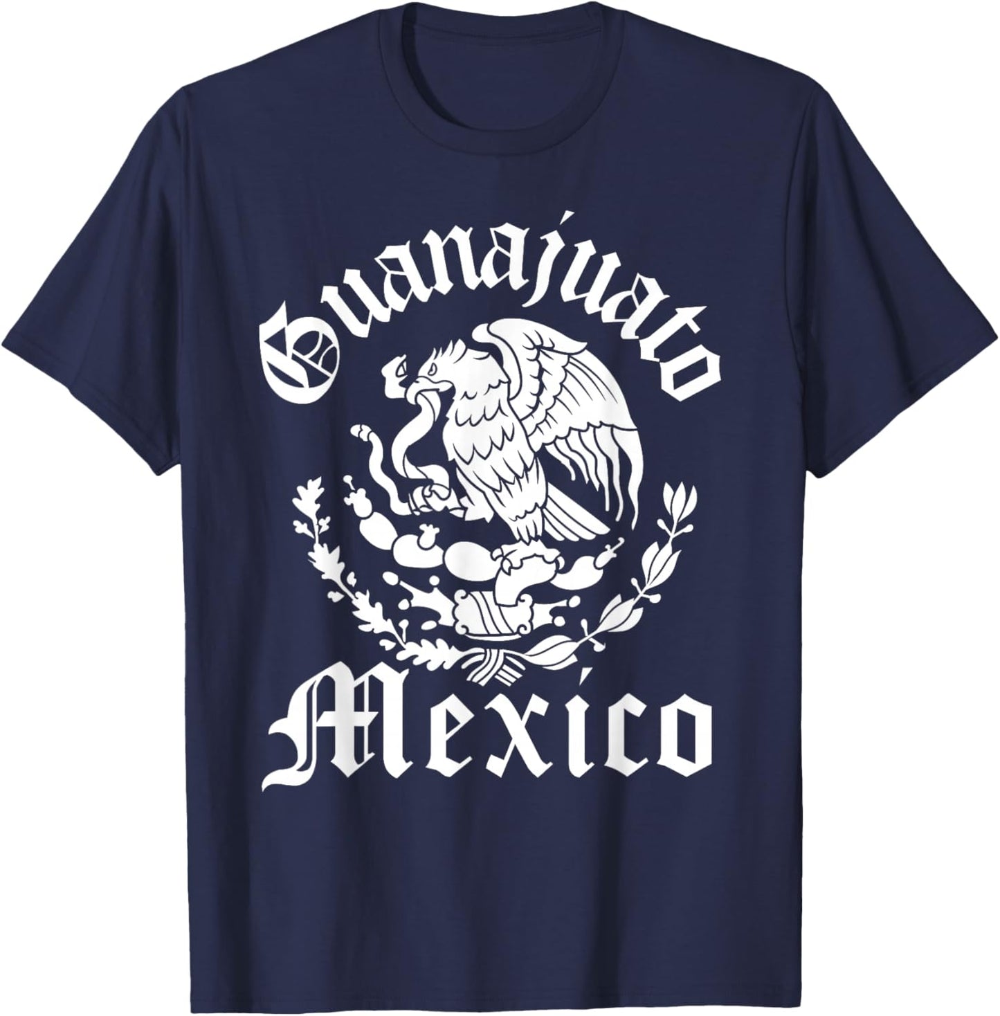 Guanajuato with Mexican Emblem Guanajuato T-Shirt - T-Shirt | Navy