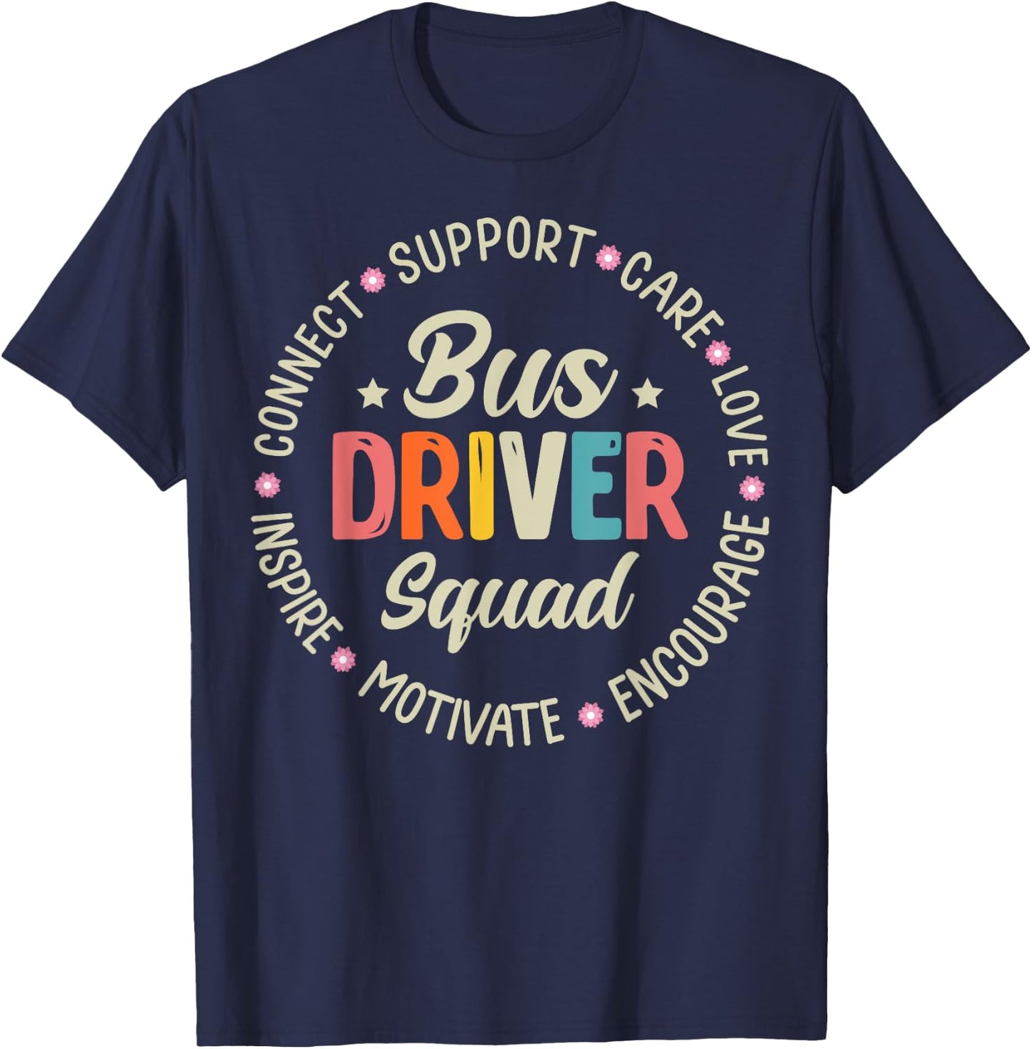 Bus Driver Squad Appreciation Week Back to School T-Shirt - T-Shirt | Navy