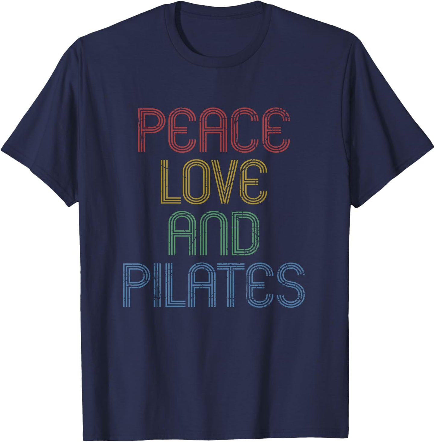 Funny Meditation Pilates Instructor - Yoga & Pilates T-Shirt - T-Shirt | Navy