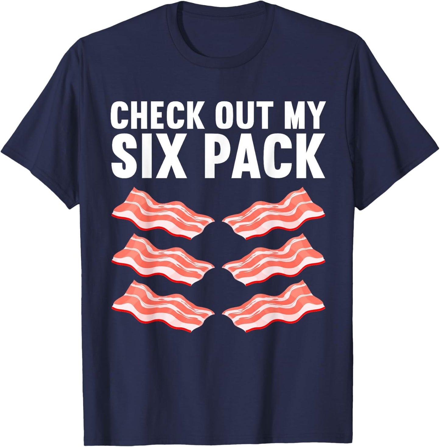 Cool Bacon Women Kids Pork Food Meat Lovers Foodie T-Shirt - T-Shirt | Navy