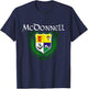 McDonnell Surname Irish Clan Tartan Badge Ireland T-Shirt - T-Shirt | Navy