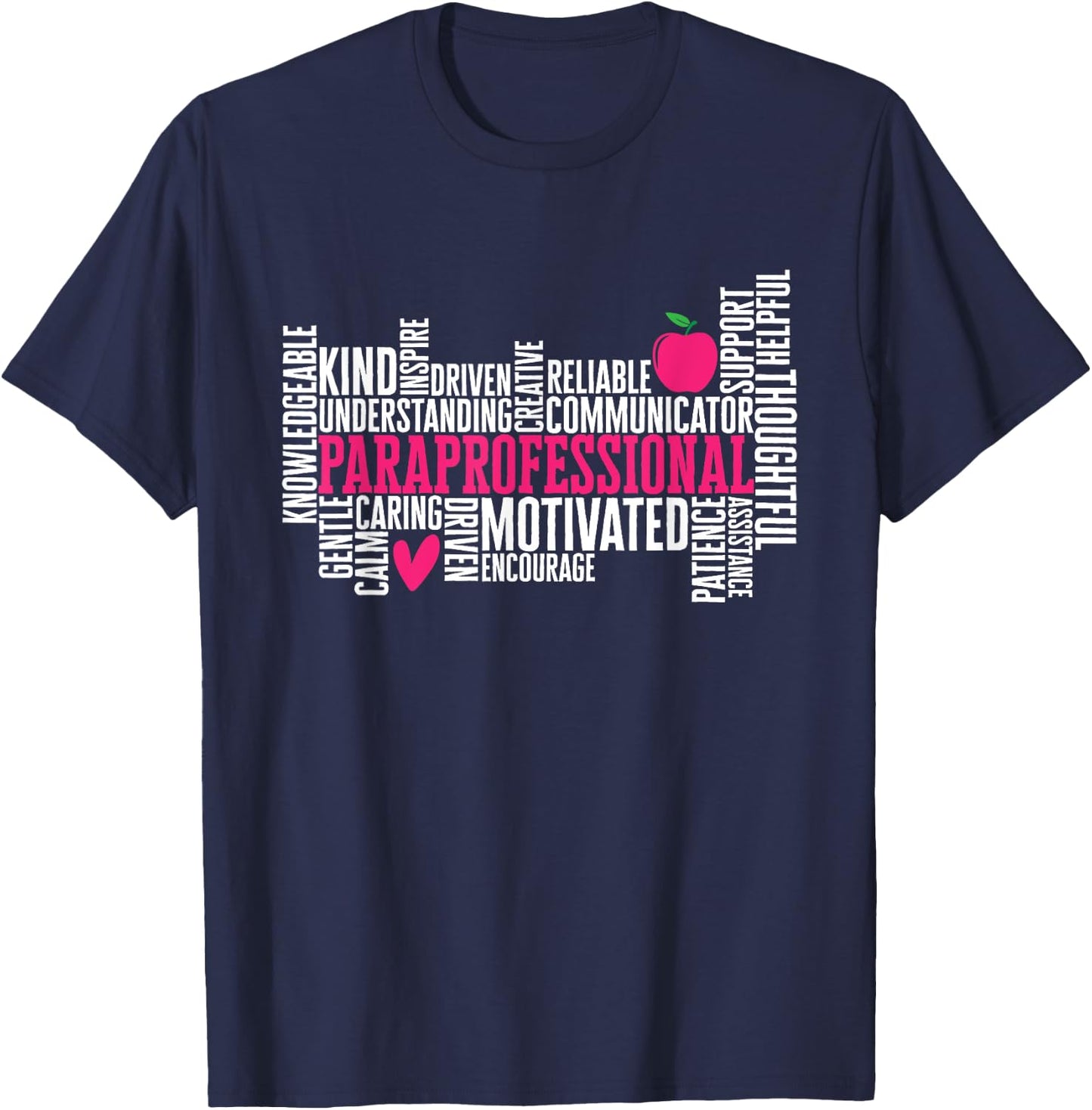 Paraprofessional Teacher Assistant T-Shirt - T-Shirt | Navy