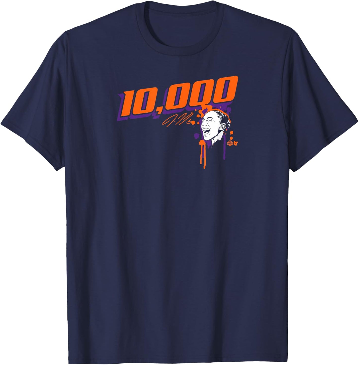 Diana Taurasi: 10,000 Points - Phoenix Basketball T-Shirt - T-Shirt | Navy