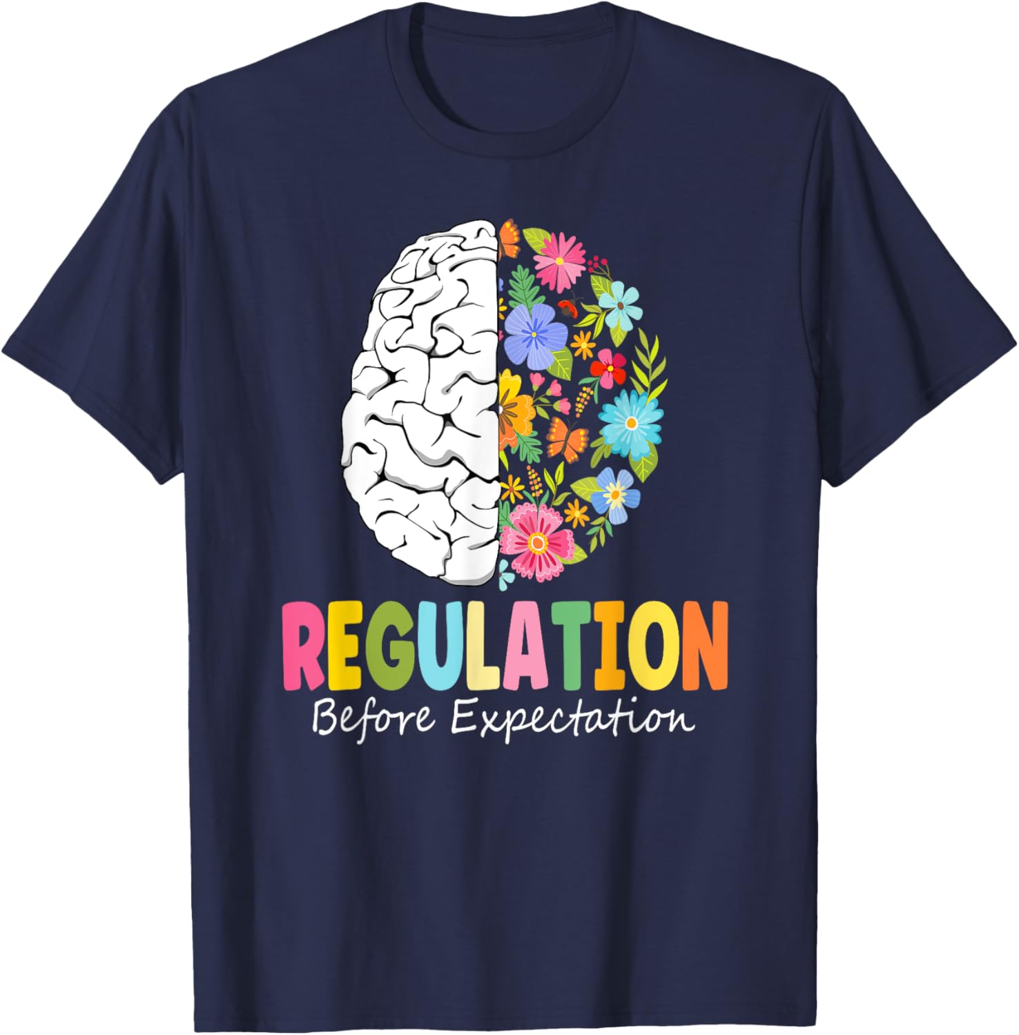 Regulation Before Expectation T-Shirt - T-Shirt | Navy