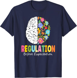 Regulation Before Expectation T-Shirt - T-Shirt | Navy