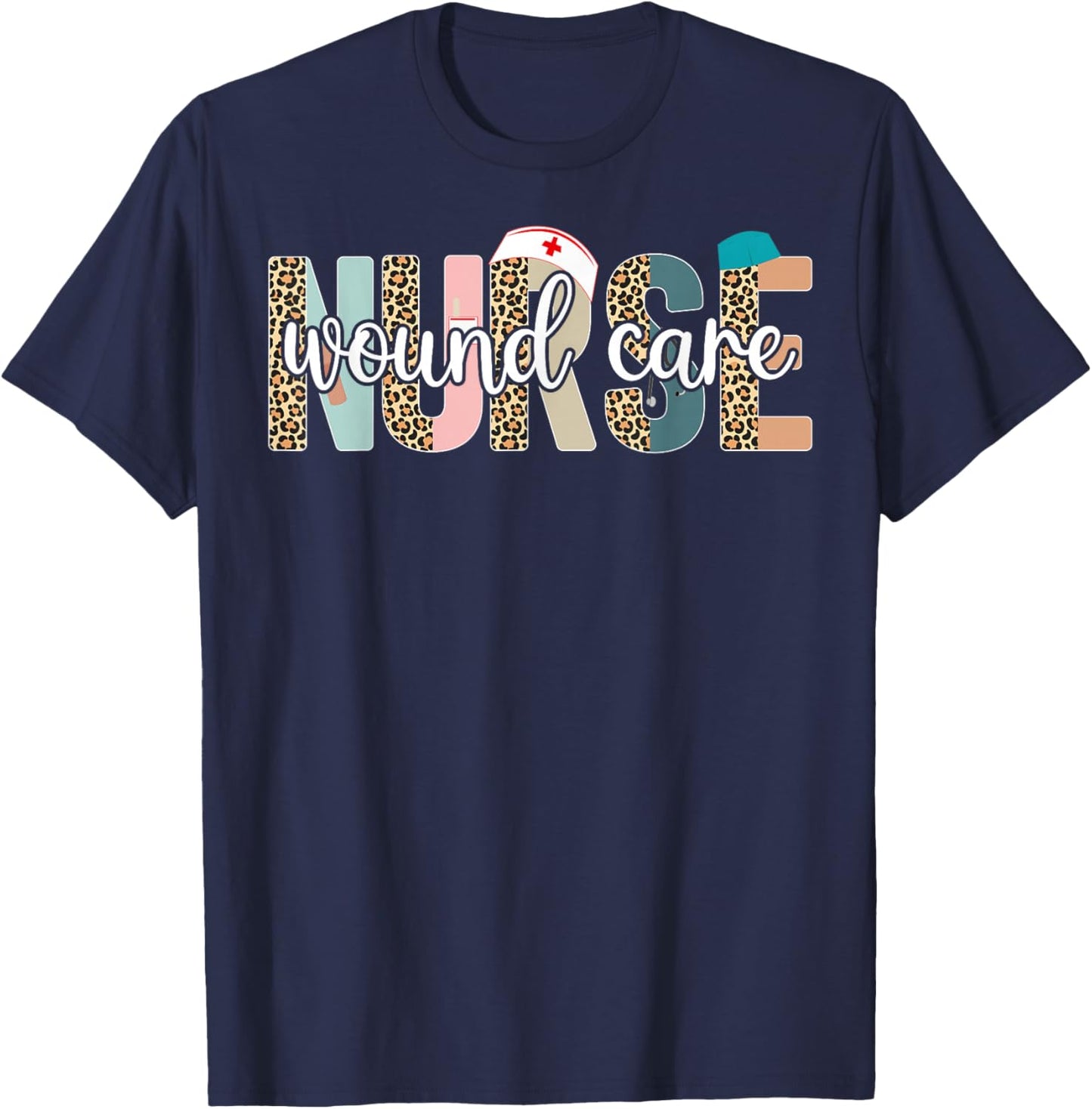 Wound Care Nurse T-Shirt - T-Shirt | Navy