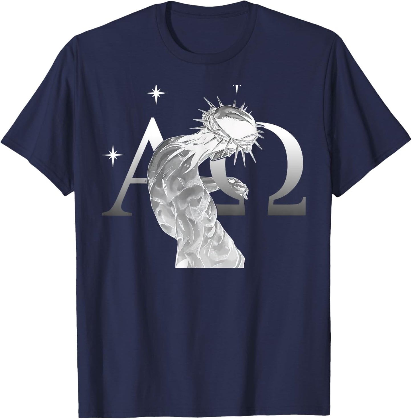 Alpha Omega Jesus Is King Seek Kingdom JoJo T-Shirt - T-Shirt | Navy